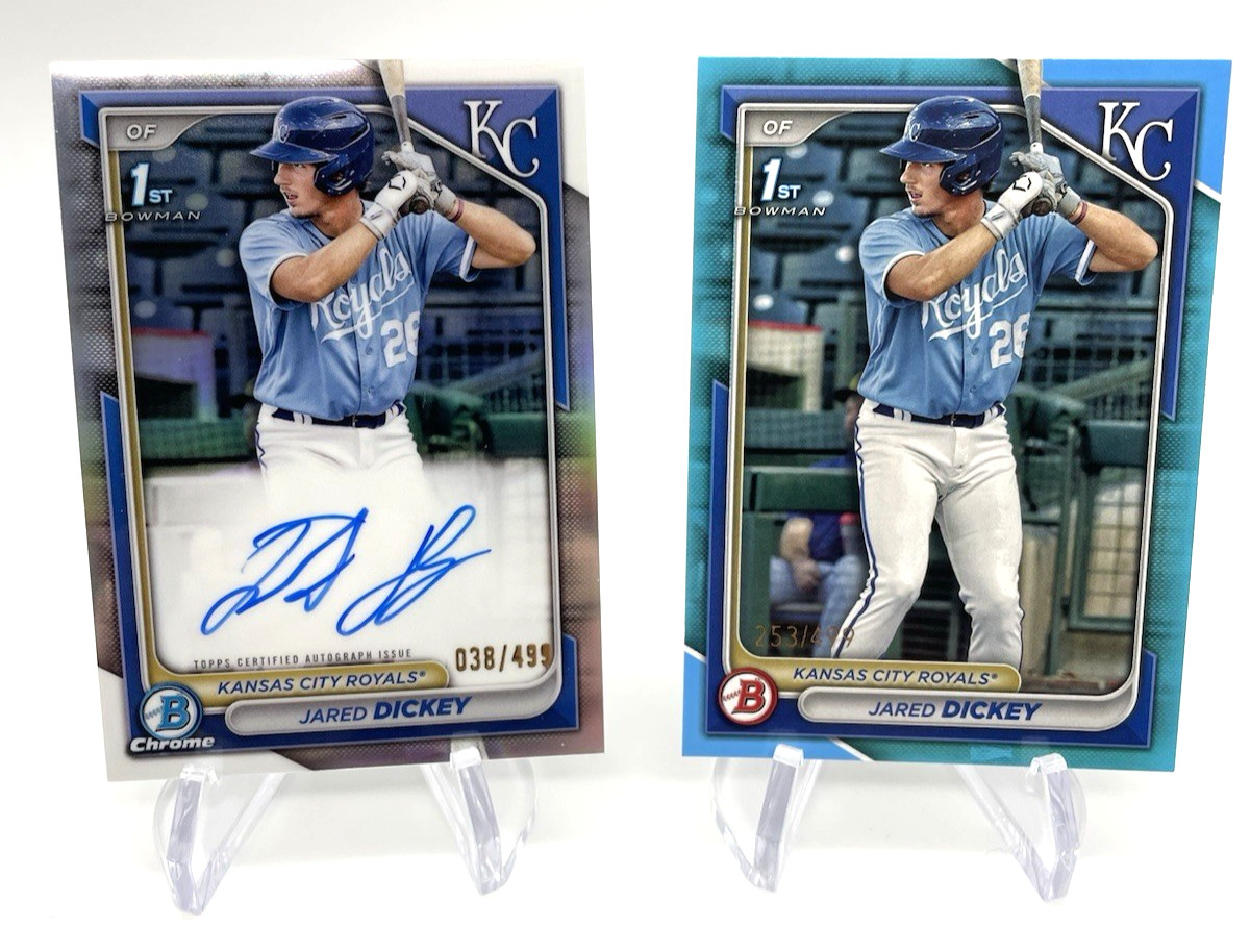 2024 Bowman Chrome Auto Refractor /499 Jared Dickey #CPA-JDI 1st+#BP-19 /499 1st
