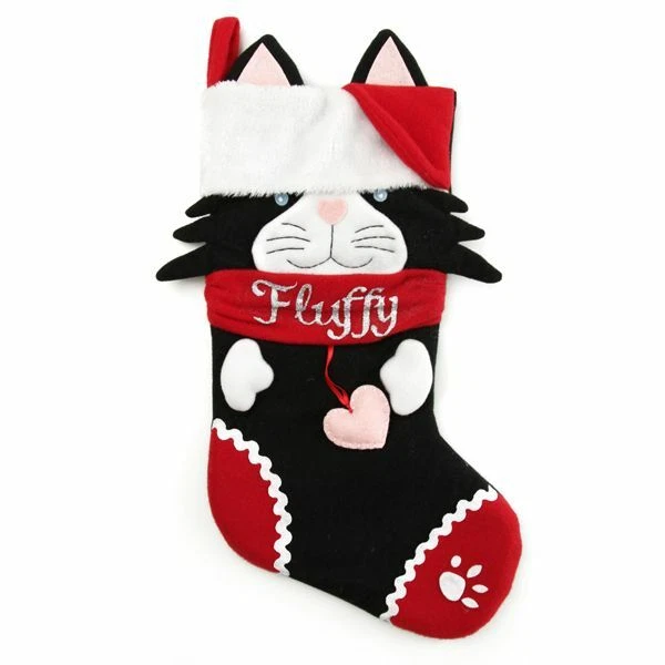 Personalised Fun Pet Christmas Stocking, Cat and Dog Christmas Decorations