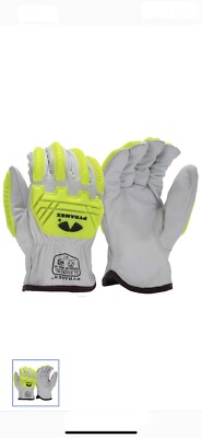 NEW Pyramex X-LARGE Goatskin Leather GLOVES A5 Cut HPPE Impact GL3006CKBXL