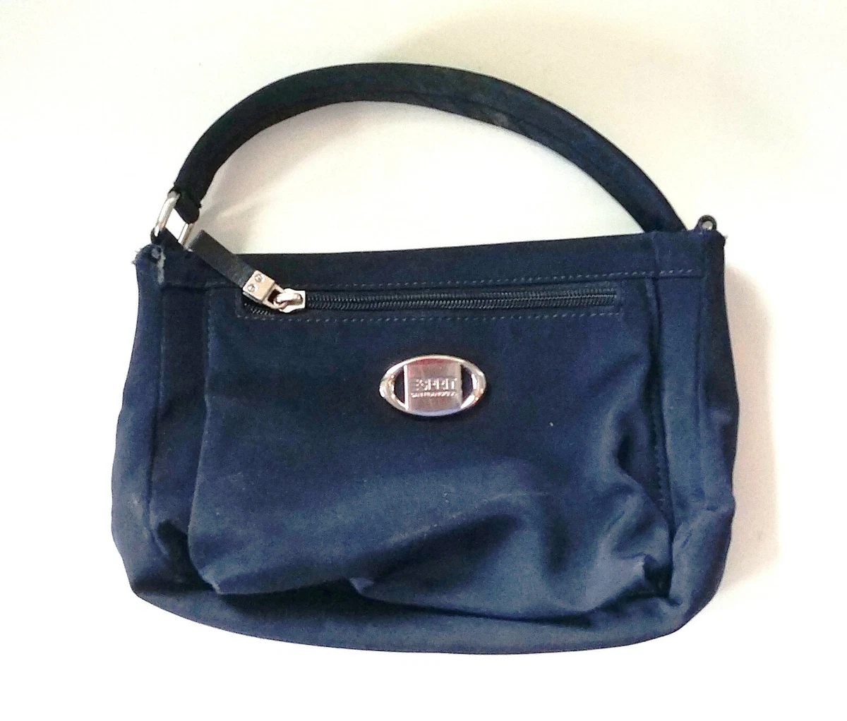 Espirit Navy Blue Small Shoulder Handbag Purse w Zipper Pouch