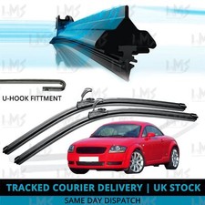 For Audi TT 1998-2003 Front Windscreen 21" 21" Flat Aero Wiper Blades Set