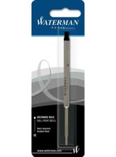 [S0944480] WATERMAN Recharge Stylo Bille Standard Pointe Moyenne Noir