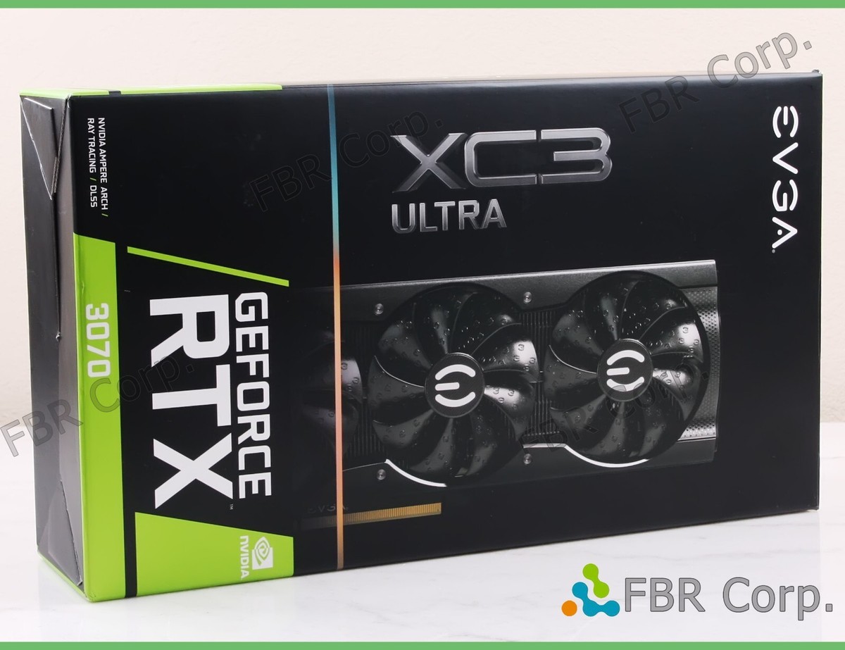 New EVGA GeForce RTX 3070 XC3 Ultra Gaming 8GB GDDR6 PCIe GPU 08G-P5-3755-KL