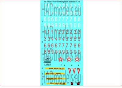 HAD Models HAD72193 - 1/72 Mi-24V in Hungarian Service - Neu