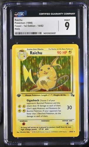 Raichu (1st Edition) graded CGC 9 for sale on eBay