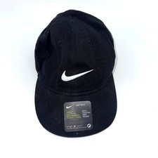 NEW Nike Toddler Black Just Do It Baseball Cap Swoosh Cotton 100 Cotton Boys
