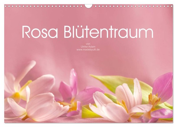 "Calendar 2027 · US Version · Pink Flower Dream (Wall Calendar 2027 17\" × 12\" Lan"-image