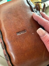 Vintage Hand-Tooled Embossed Leather Horse Saddle Shoulder Purse Made in Mexico
