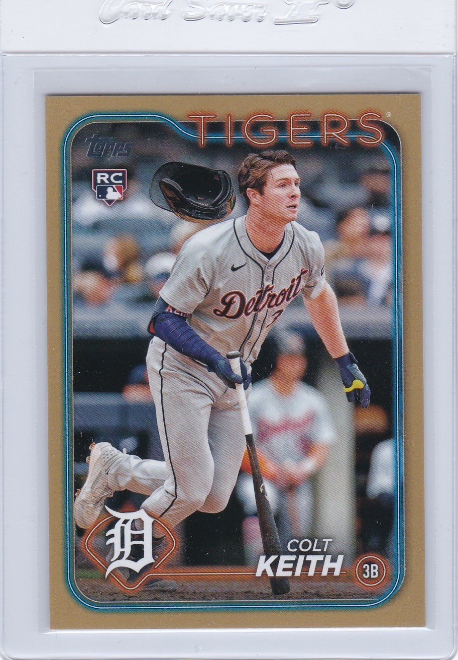 2024 Topps Update #US73 Colt Keith Gold /2024 RC Tigers Rookie Card