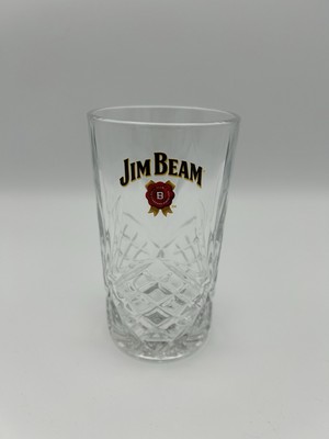 Jim Beam Rosette Cut Glass Style Highball Whiskey Bourbon Glass