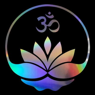 2PCS Buddha Buddhism Yoga Om Zen Meditation Car Door Vinyl Sticker Decal Decor - Photo 1/4