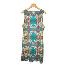 Charter Club Colorful Paisley Print Sleeveless Tank Dress Size XL