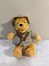 Walt Disney World Parks Animal Kingdom Safari Pooh Explorer Plush 9" NWT