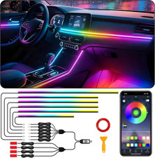 Interior Car LED Strip Lights, RGB 10 in 1 Dynamic Dreamcolor Chasing Acrylic LE