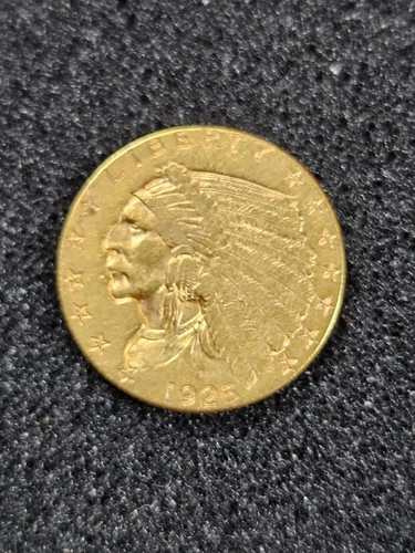 🌟 1926 Indian Head Quarter-Eagle US GOLD $2.50 Coin