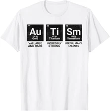 Autism Awareness Periodic Table Autism Periodic Unisex T-Shirt