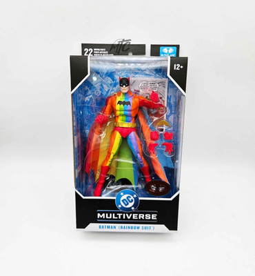 DC Multiverse - Batman Rainbow Suit (Red Platinum Chase) Actionfigur McFarlane