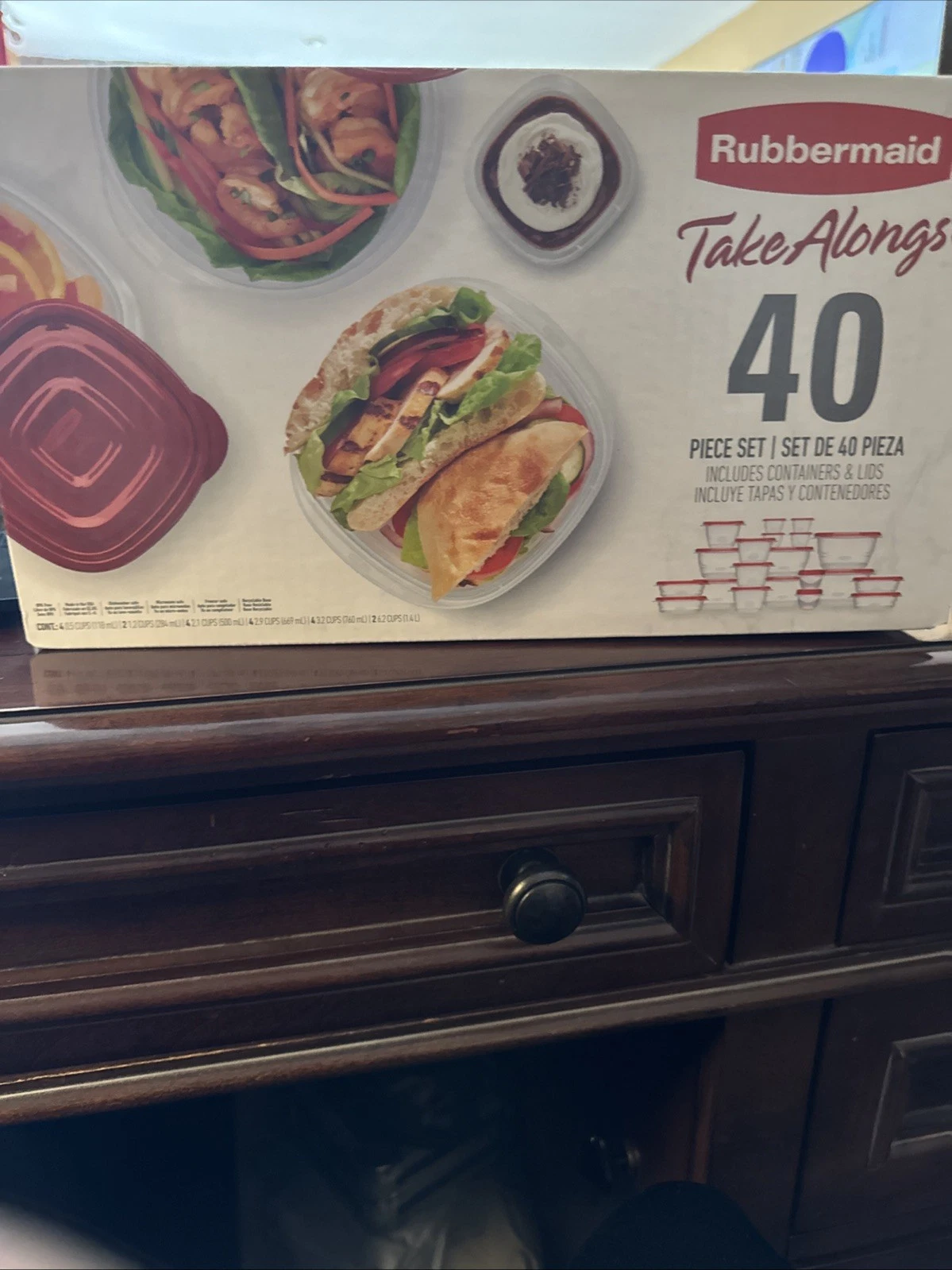 40 Piece Set Rubbermaid TakeAlongs Food Storage Containers With Lids Set