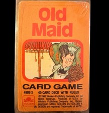 Vintage 1988 Sealed Golden Old Maid Cards 4902-2 45 Deck With Rules SEALED