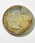 1960 Canada Silver - 50 Cents Half Dollar - Queen Elizabeth II - Canadian Coin