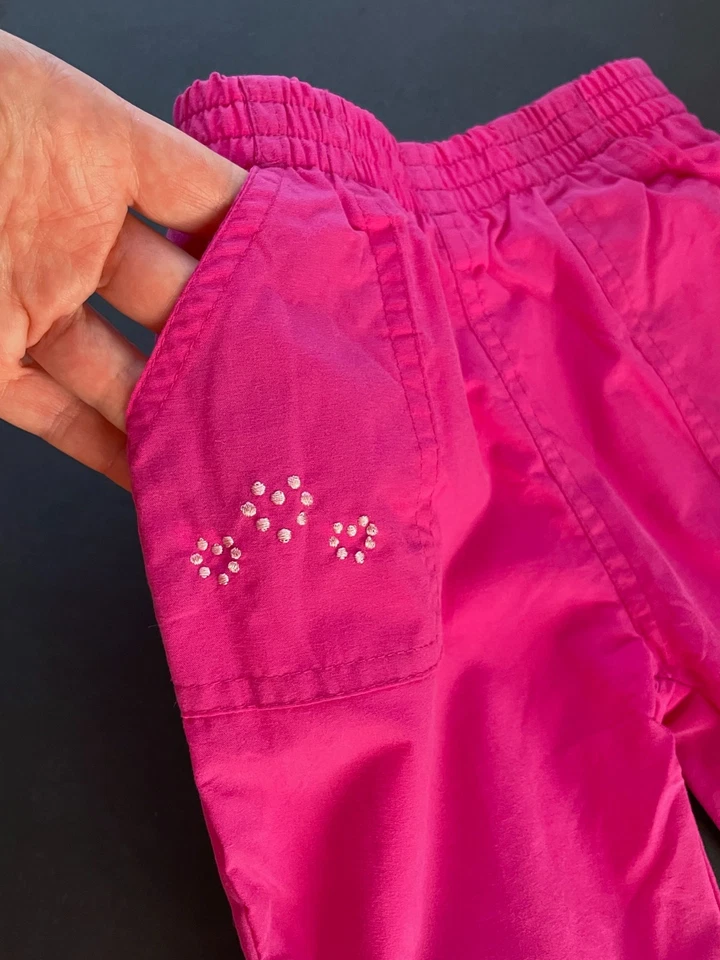 Conjunto de chaqueta pantalón vintage Reebok WEEBOK rosa frambuesa NYLON TRACK SUIT talla 6/9M Foto 4 de 4