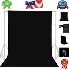 High-Quality 8FTx10FT Black Photography Backdrop - Perfect for Events Shoots
