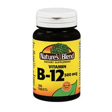 Vitamin B-12 100 Tabs 500 Mcg by Nature's Blend
