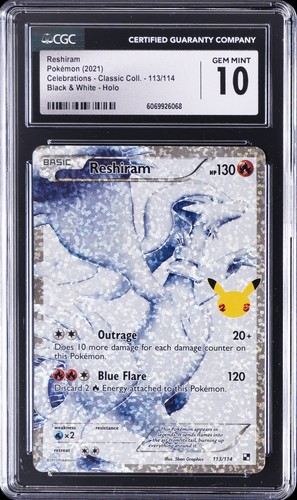 Reshiram graded CGC 10 for sale on eBay