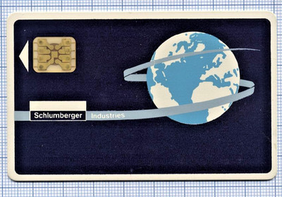 SC4OB Telefonkarte Phonecard FRANKREICH Schlumberger Industries Eis TEST SALON