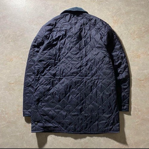Barbour Steppjacke Herren M Navy Cord Kragen Vintage Warm Oberbekleidung - Bild 6 von 18