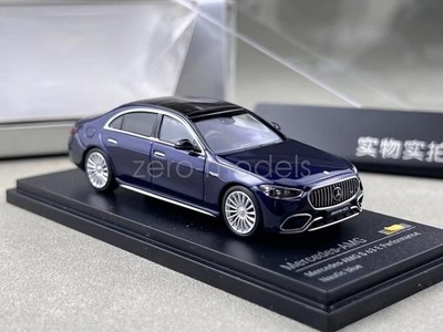 AR 1:64 Navy Blue  AMG S63 E Performance Sport Car Model Diecast Display