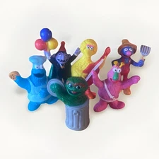 Sesame Street 1980s PVC Figures Tara Toys Applause, Set of 6 Cake Toppers