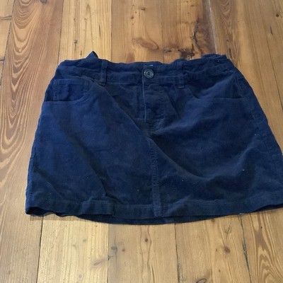 United Colors of Benetton Cord Minirock Blau Kurz Knopfverschluss Gr. 160