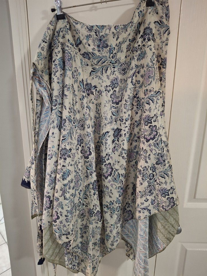 silk wrap skirt