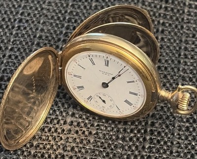 Seth Thomas Waldorf 6s 15j Pocket Watch IWC GF Hunter Case Runs