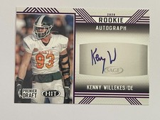 2020 SAGE HIT Premier Draft Michigan State Kenny Willekes Rookie Auto #A72