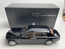 Kyosho 1:18 Rolls-Royce Phantom Extended Wheelbase black Rare Car Model