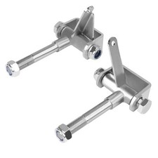 Go Kart Steering Spindle Bracket Kit 5/8" Axle Kingpin Long Compatible 4-1/2"