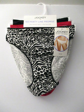 Jockey No Panty Line Microfiber stretch Bikini panties 3 pair size 7/L