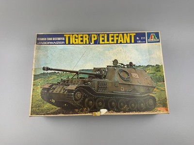 1:35 Italeri 211 Tiger (P) Elefant + HM-Schmitt Conversion ''Rammtiger'' Bausatz