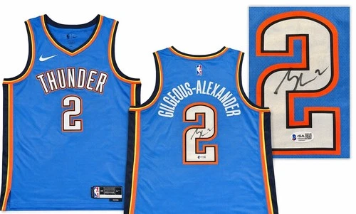 Shai Gilgeous Alexander Signed 2025 NBA Finals Jersey Thunder JSA Authentic