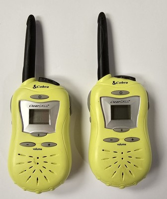 Pair Cobra FRS80 Walkie Talkie Clear Call Two Way Radio Tested Works