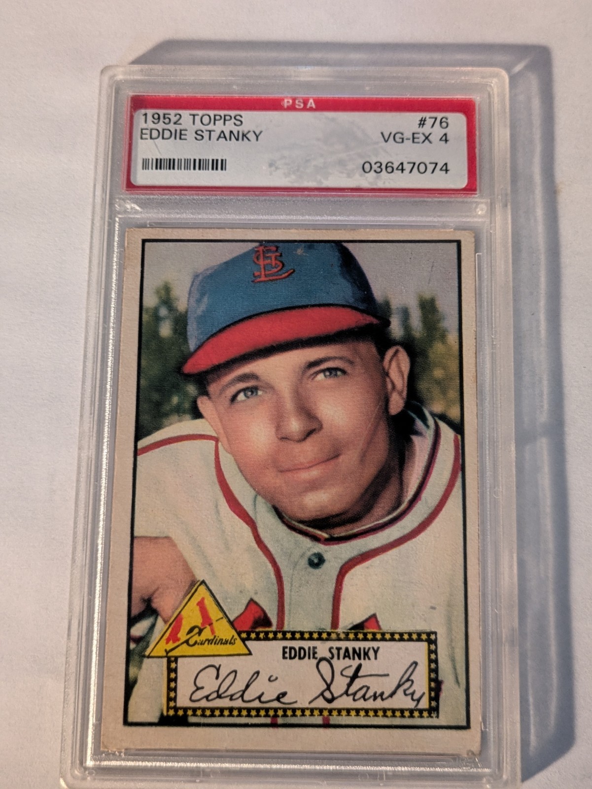1952 Topps Eddie Stanky #76 PSA4 Cardinals