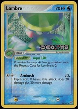 Lombre 33/107 Deoxys Reverse Holo Uncommon Pokemon Card - NM