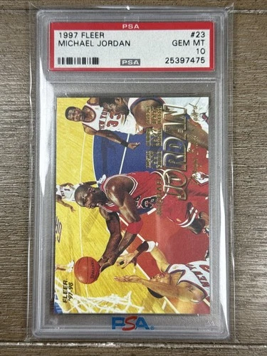 1997-98 Fleer Michael Jordan #23 Bulls PSA 10 Gem Mint