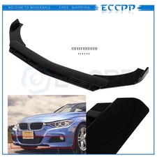 3x Front Lip Splitters Universal Fits Audi A3 A4 Glossy Black High Quality Pp