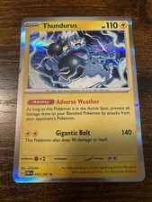Pokemon Fiamme Ossidiana Thundurus Holo Carta Rara 070/197 NM
