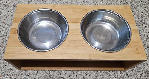 Flexzion Elevated Pet Bowl Stand, Used in Good Condition