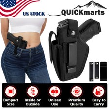 Tactical Gun Holster with Mag Pouch Concealed Carry Pistol IWB OWB Universal Fit