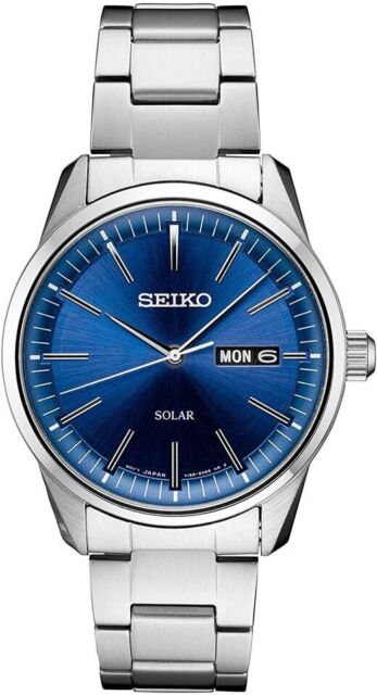 Seiko Solar Blue Men's Watch - SNE525 for sale online | eBay